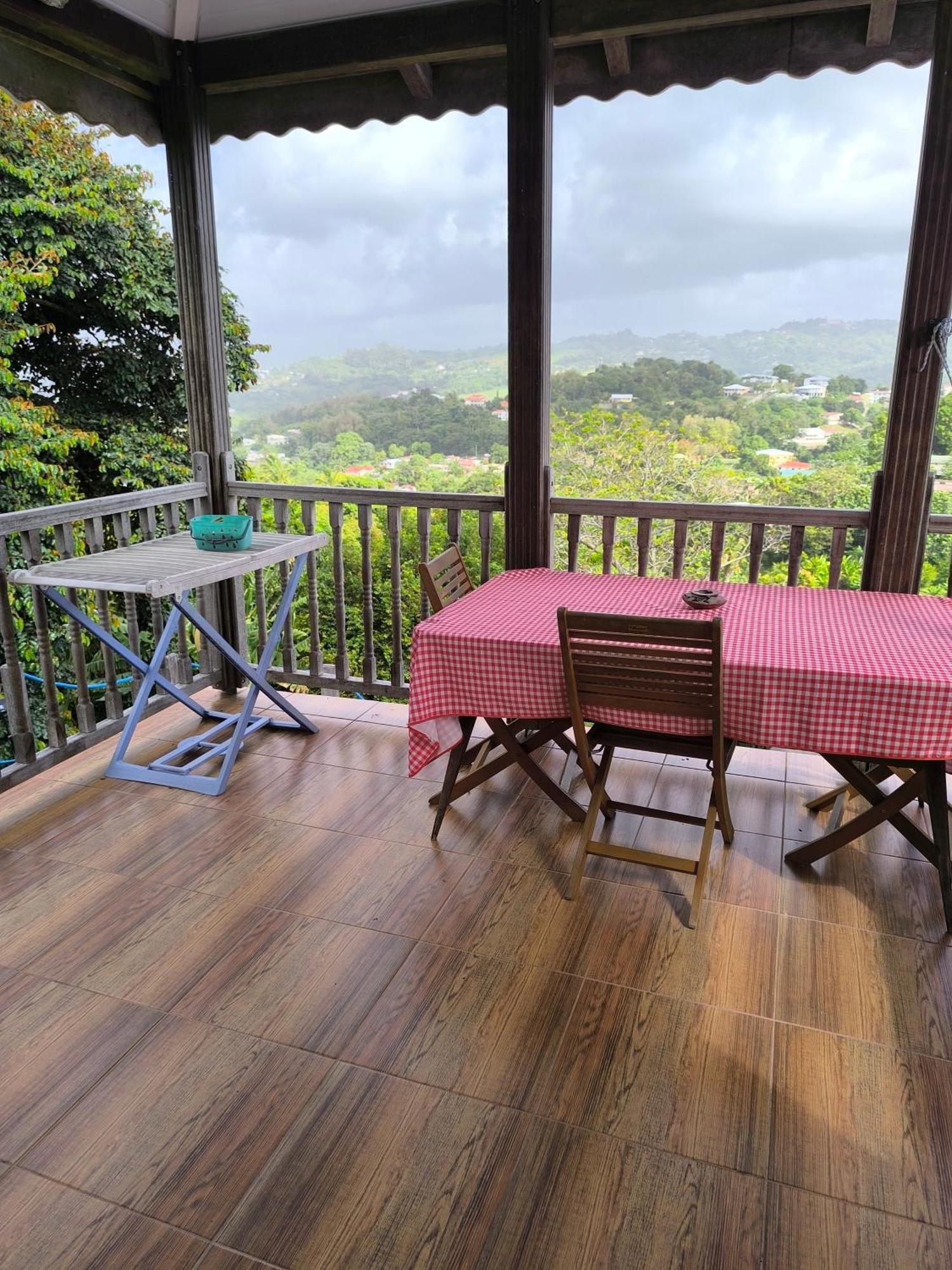 Studio Brazilia Bois Et Nature, Terrasse Avec Vue Sur Les Pitons Le Robert Exterior foto